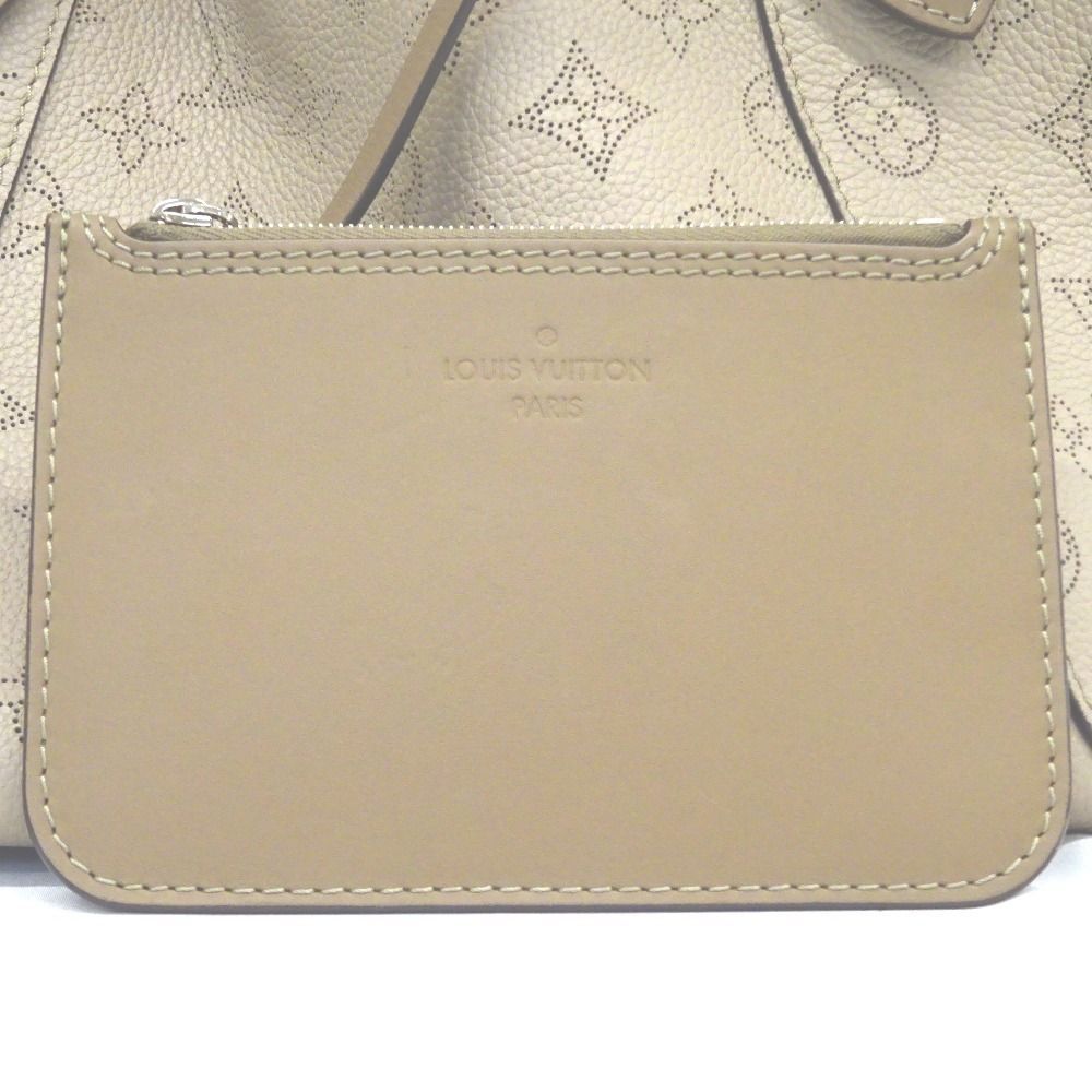 Louis Vuitton Handbag Leather Mahina Hina PM Magnolia Beige - Picture 14 of 16